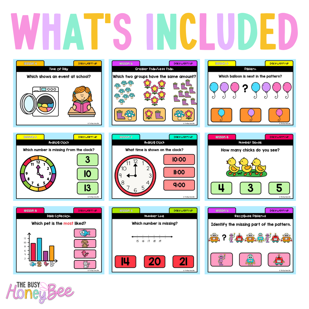 Kindergarten/Prep Australian | Math Daily Review | Warm-Up 7
