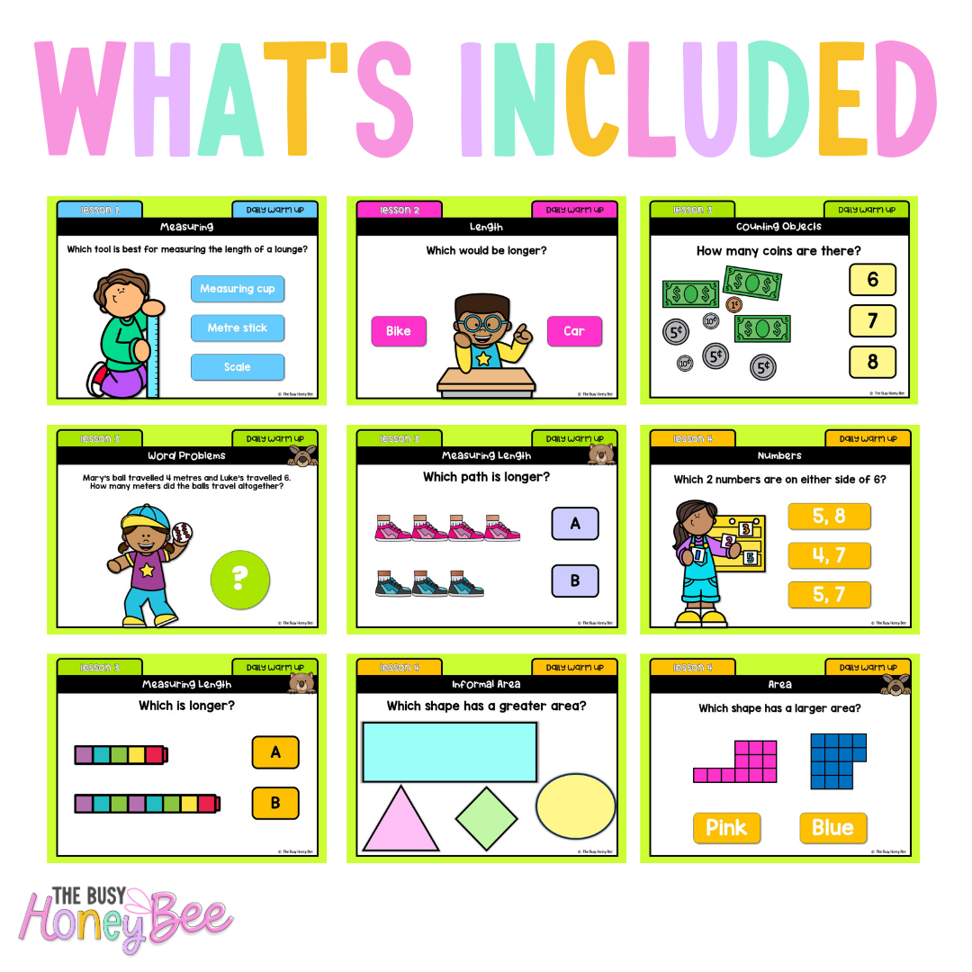 Multi Age K-2 Year B Ultimate Math Australian | NSW Math Daily Review | Warm-Up Mega Bundle