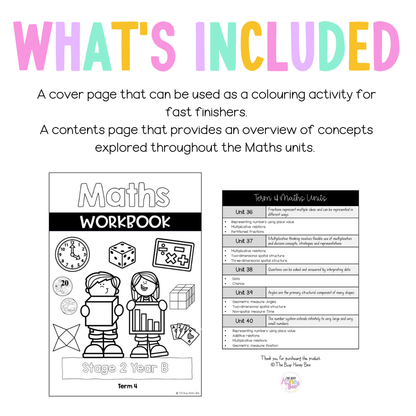 Stage 2 Year B NSW Maths Workbook Term 4