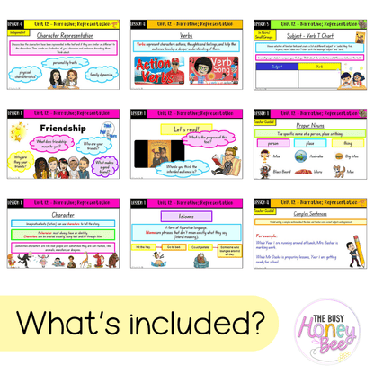 Multi Age K-2 Year A Term 3 English Teaching Slides Mega Bundle
