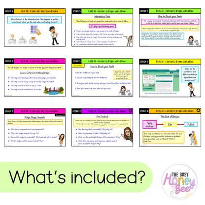 Multi Age Year B Unit 10 Context; Representation English Teaching Slides