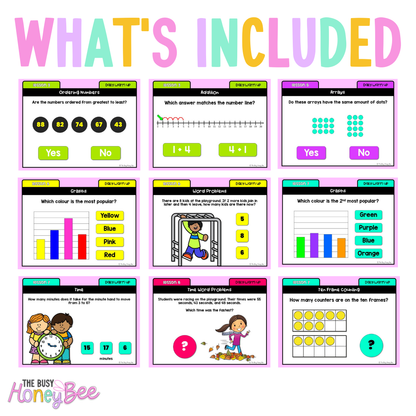 Stage 1 Year A Maths Daily Warm Up Term 4 Mega Bundle