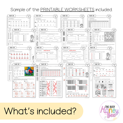 Stage 2 Year B NSW Maths Worksheets Unit 26