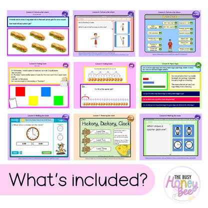 Stage 1 Year A Term 2 Maths Teaching Slides Mega Bundle