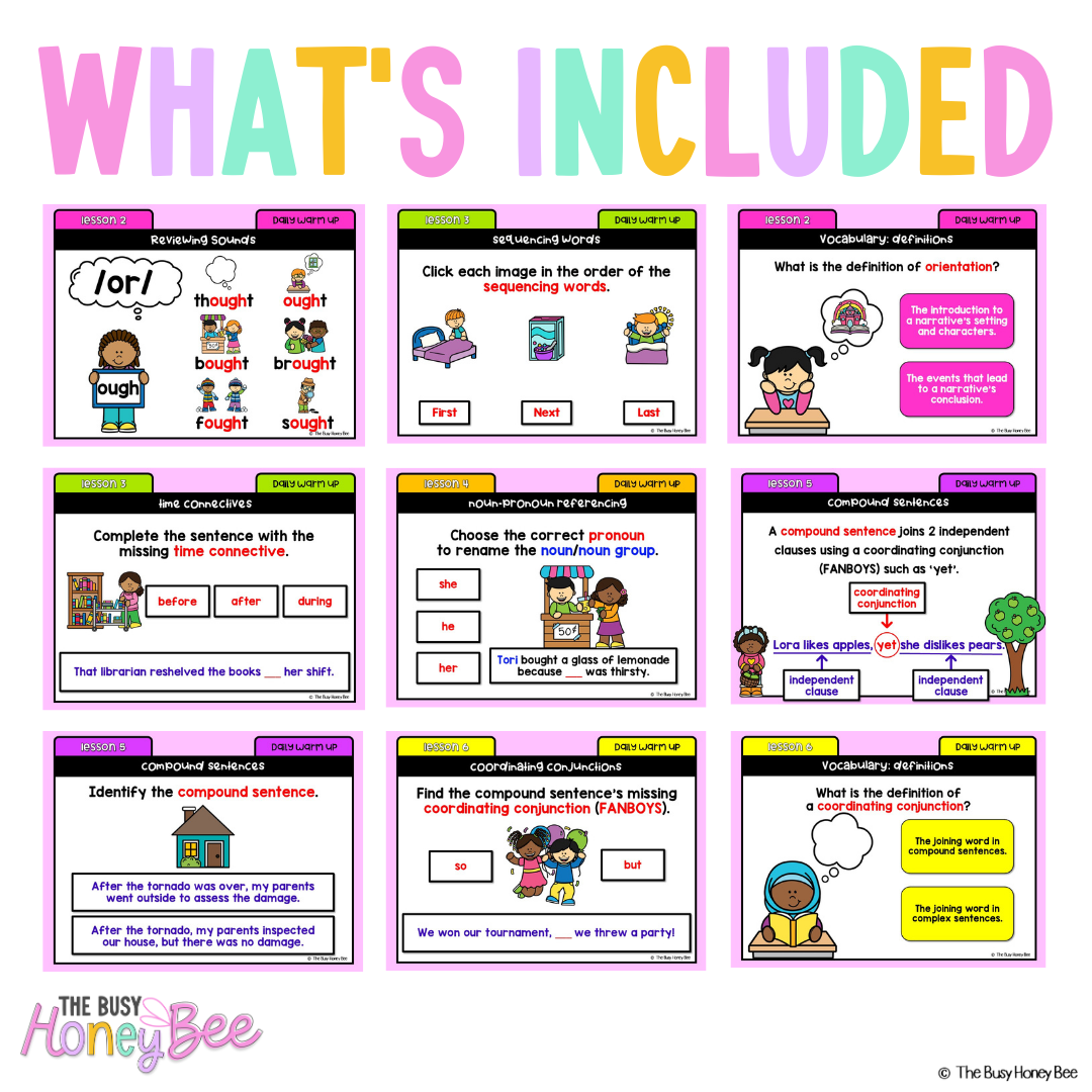 Stage 1 Year A Ultimate English Australian | NSW English Daily Review | Warm-Up Mega Bundle