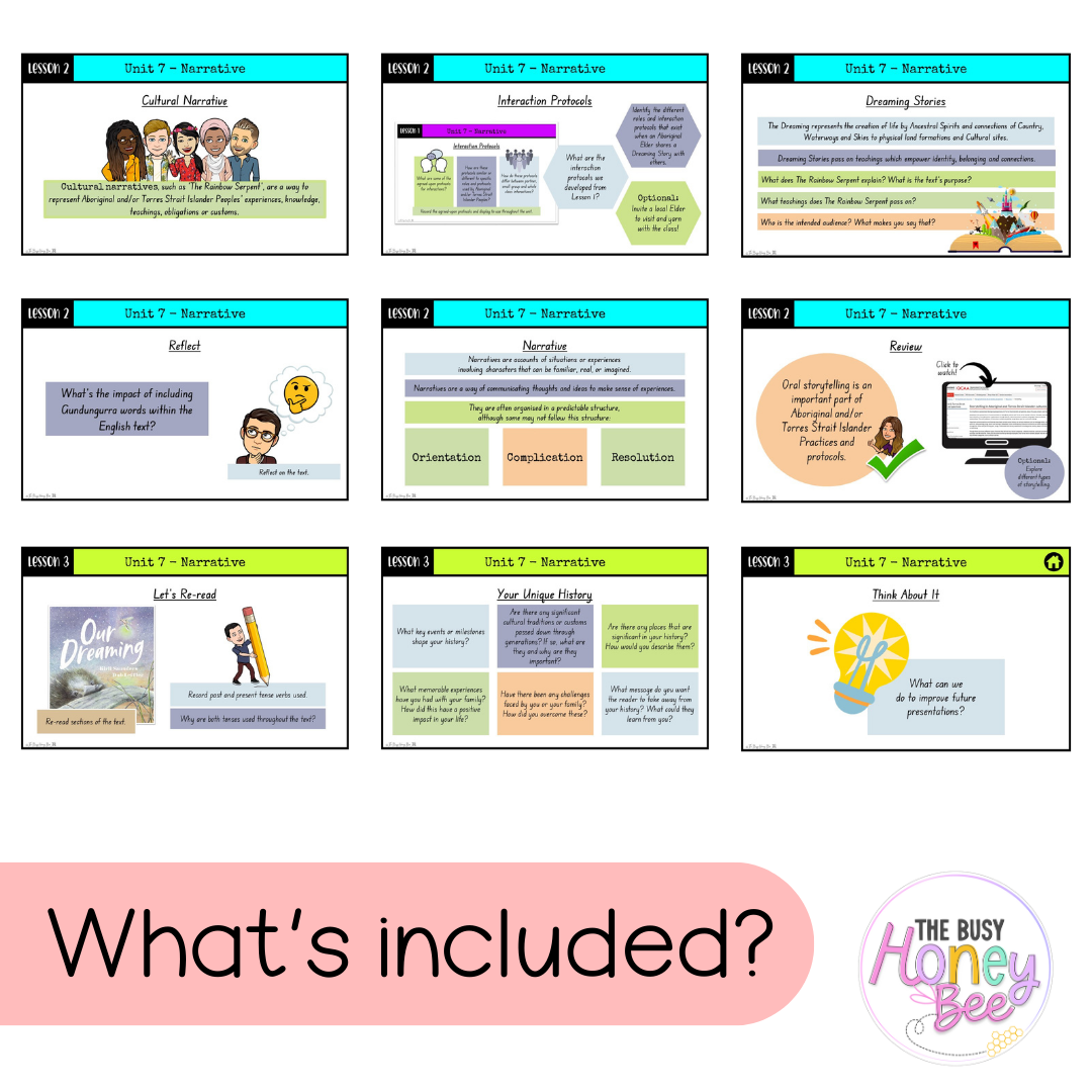 Stage 2 Year A Unit 7 Narrative English Teaching Slides