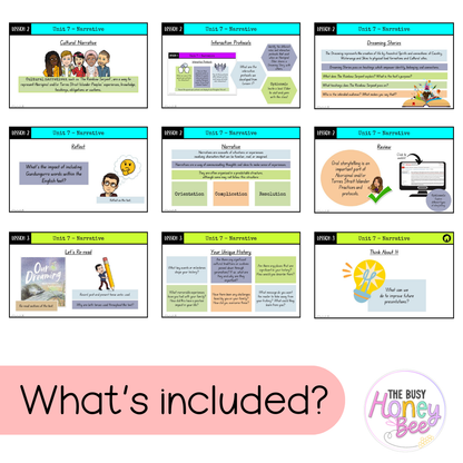 Stage 2 Year A Unit 7 Narrative English Teaching Slides