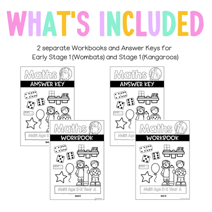 Multi Age K-2 Year A NSW Maths Worksheets Unit 5