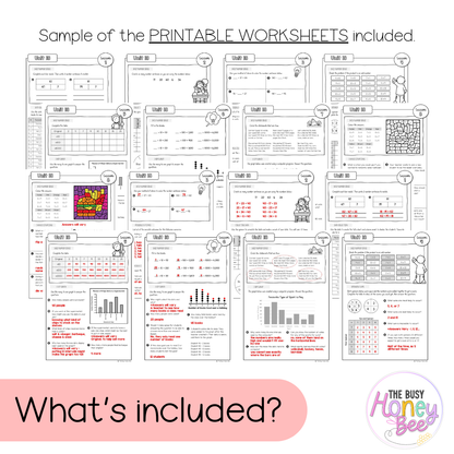 Stage 2 Year A NSW Maths Worksheets Unit 18