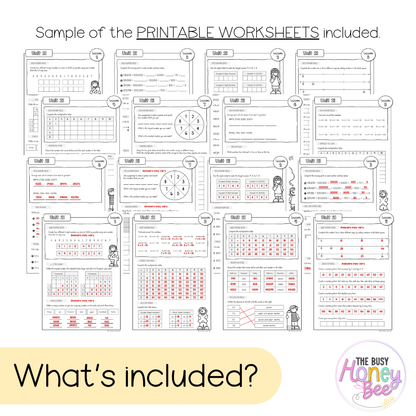 Stage 2 Year B NSW Maths Worksheets Unit 21