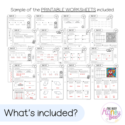 Stage 3 Year B NSW Maths Worksheets Unit 37