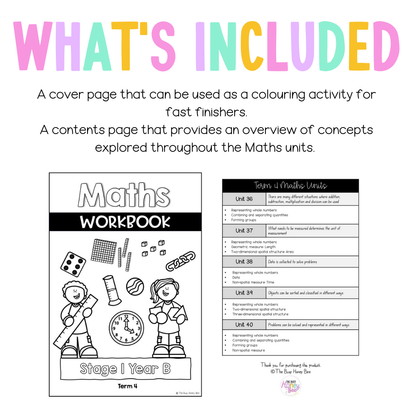 Stage 1 Year B NSW Maths Workbook Term 4