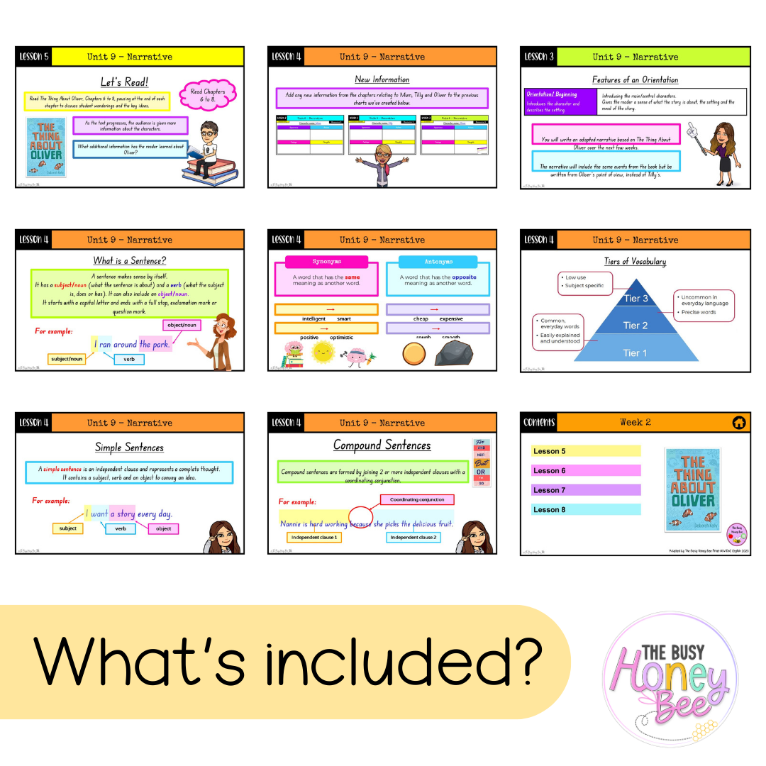 Stage 2 Year B Unit 9 Narrative English Teaching Slides