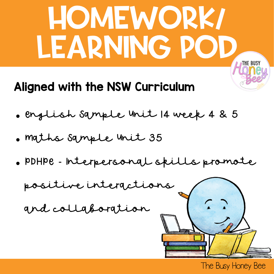 Stage 2 Year B Homework/Learning Pods Term 3 Mega Bundle