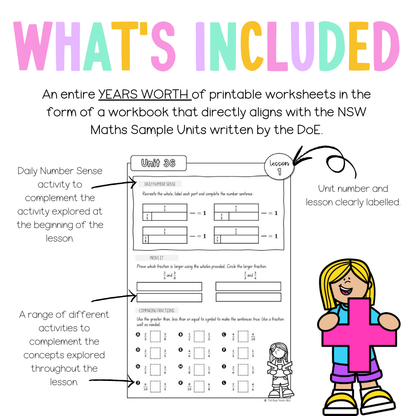 Stage 2 Year B NSW Maths Workbook ULTIMATE Mega Bundle