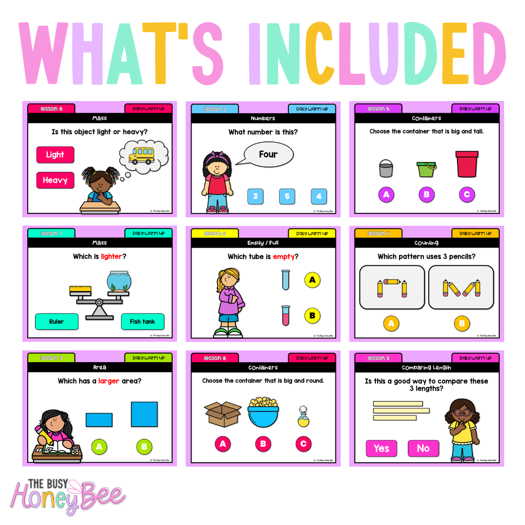 Early Stage 1 Australian | NSW Math Daily Review | Warm-Up Term 1 Mega Bundle