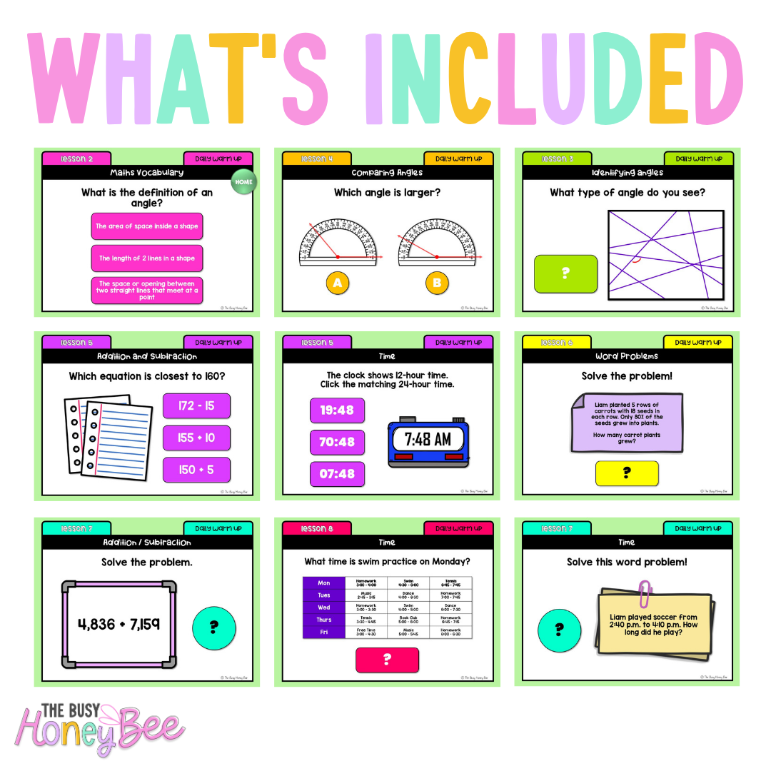 Stage 3 Year A Ultimate Australian | NSW Maths Daily Review | Warm-Up Mega Bundle