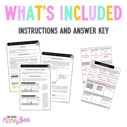 Multi Age 3-6 Year A Differentiated NSW Maths Assessment Unit 11