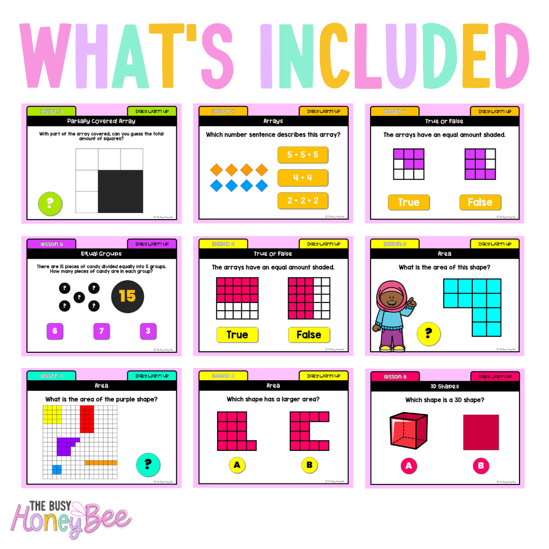 Stage 1 Year A Maths Daily Warm Up Term 3 Mega Bundle