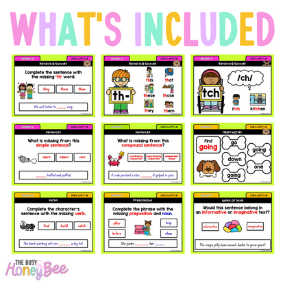 Multi Age K-2 Yr B Australian | NSW English Daily Review Term 2 Mega Bundle
