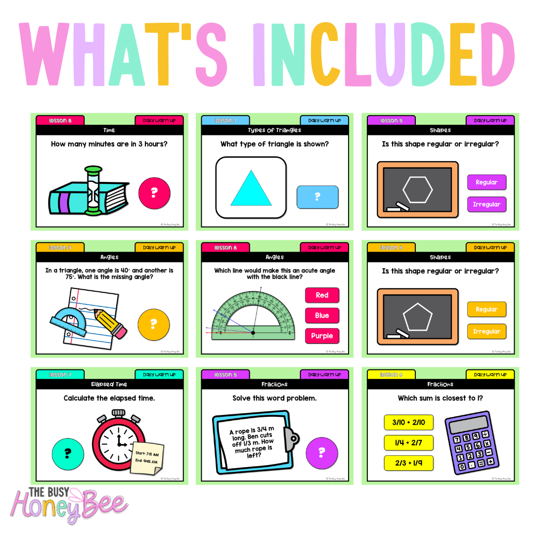 Stage 3 Year A Ultimate Australian | NSW Maths Daily Review | Warm-Up Mega Bundle