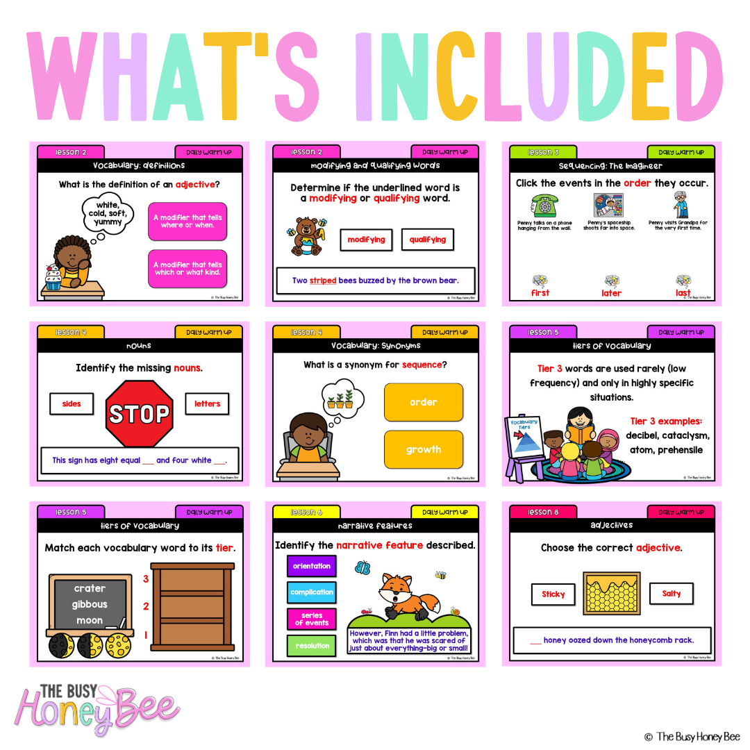 Stage 1 Year A Ultimate English Australian | NSW English Daily Review | Warm-Up Mega Bundle