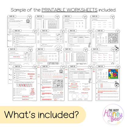 Stage 2 Year B NSW Maths Worksheets Unit 28