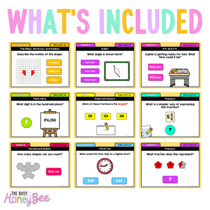 Stage 2 Year B Australian | NSW Math Daily Review | Warm-Up Term 4 Mega Bundle