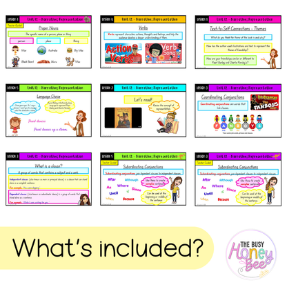 Multi Age Year A Unit 12 Narrative; Representation English Teaching Slides