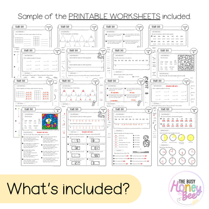 Stage 2 Year B NSW Maths Worksheets Unit 30