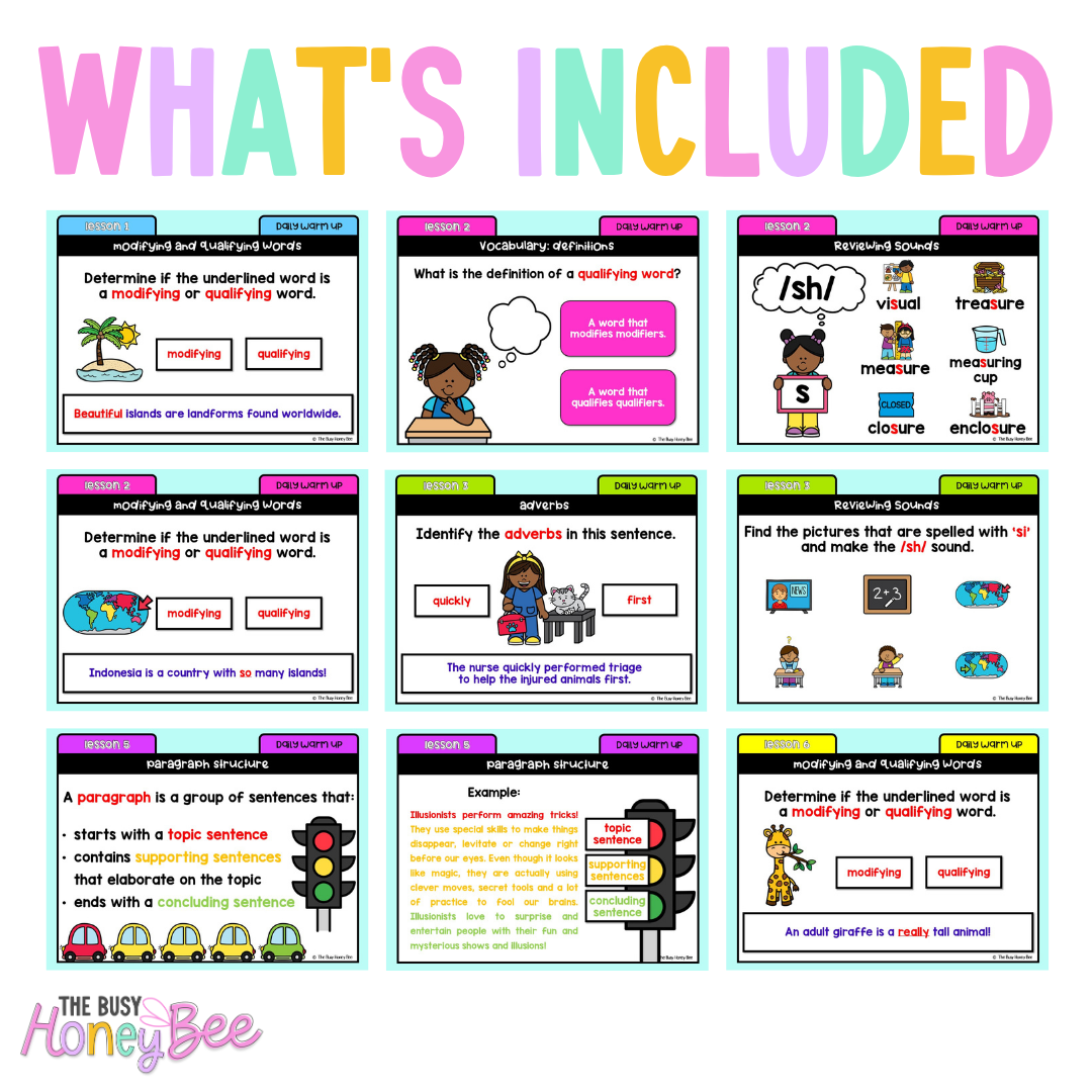 Stage 1 Year B Australian | NSW English Daily Review | Daily Warm Unit 36