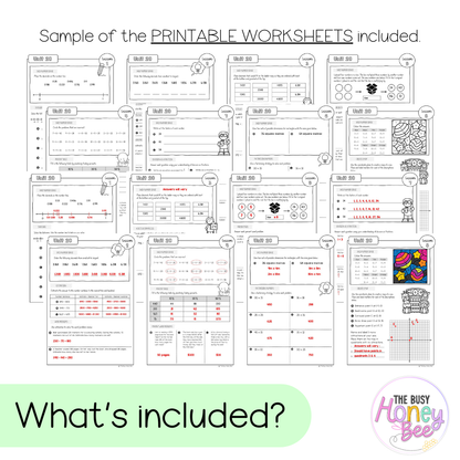 Stage 3 Year A NSW Maths Worksheets Unit 20