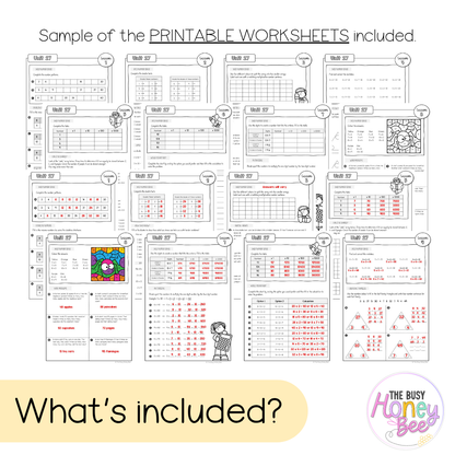 Stage 2 Year B NSW Maths Worksheets Unit 27