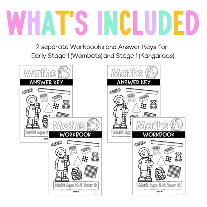 Multi Age K-2 Year B NSW Maths Worksheets Unit 16
