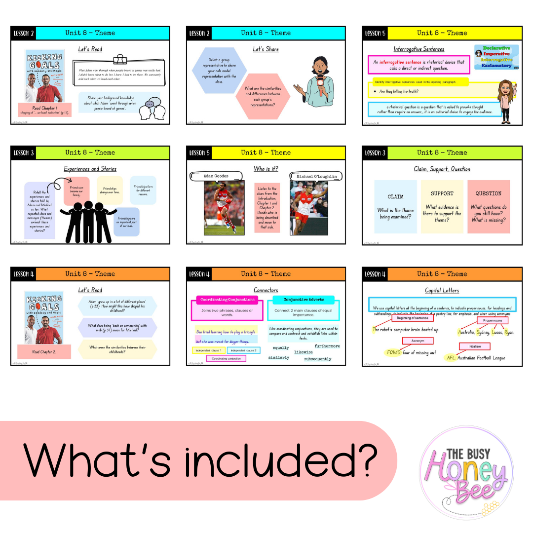 Stage 2 Year A Unit 8 Theme English Teaching Slides