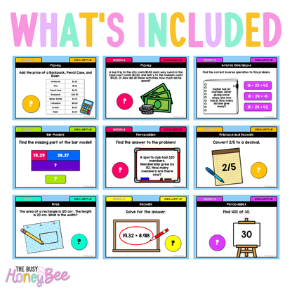 Stage 3 Year B Australian | NSW Math Daily Review | Warm-Up Term 3 Mega Bundle