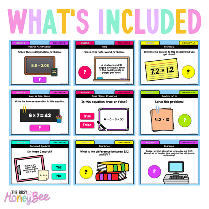 Stage 3 Year B Australian | NSW Math Daily Review | Warm-Up Term 3 Mega Bundle