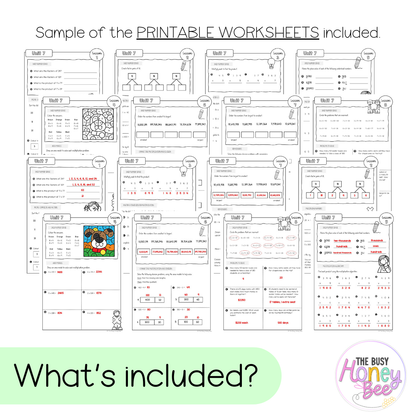 Stage 3 Year A NSW Maths Worksheets Unit 7
