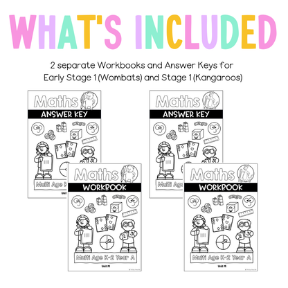 Multi Age K-2 Year A NSW Maths Worksheets Unit 19