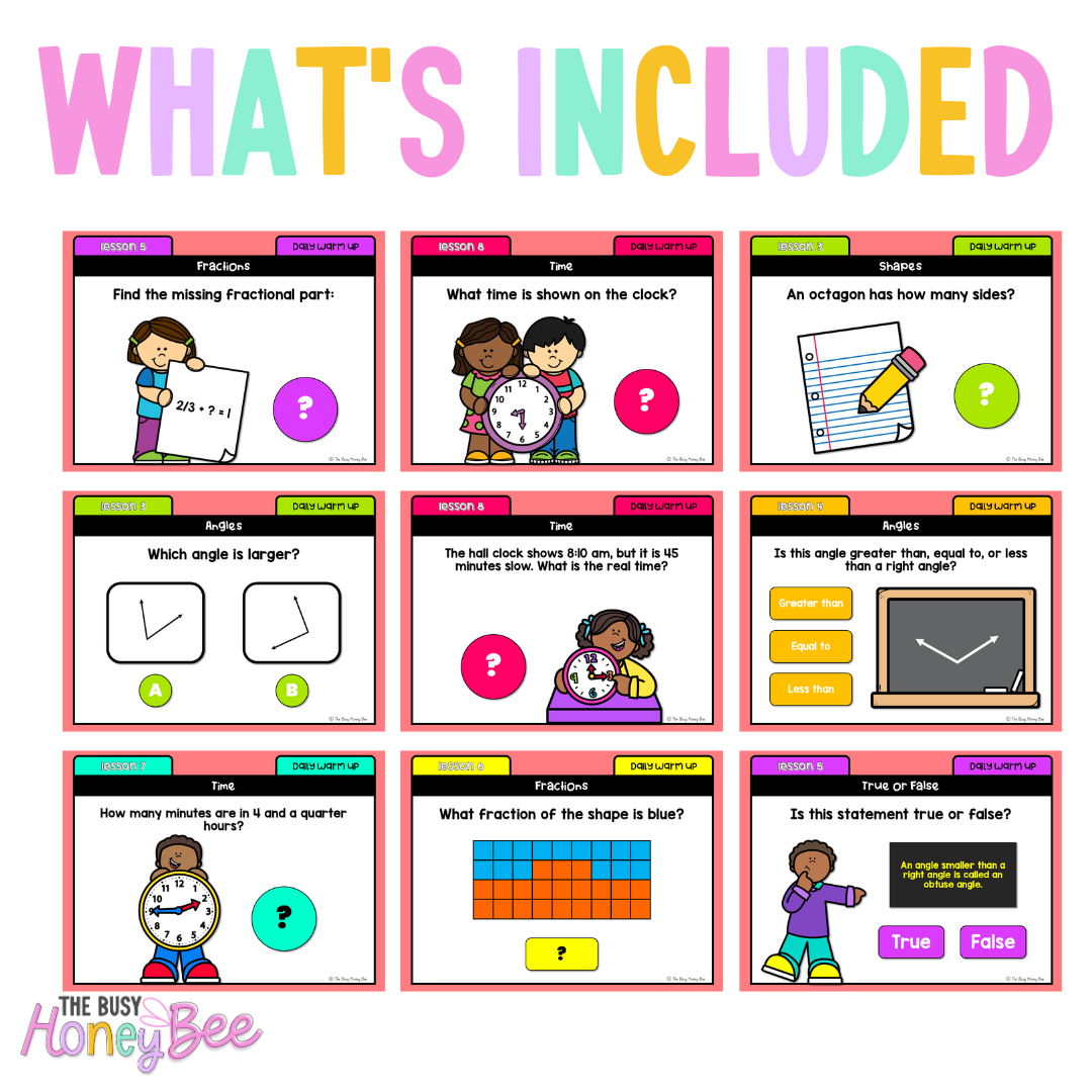 Stage 2 Year A Australian | NSW Math Daily Review | Warm-Up Term 4 Mega Bundle