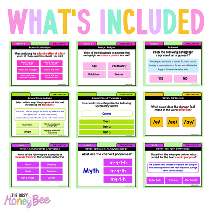Stage 3 Year A Australian | NSW English Daily Review | Warm-Up Unit 3 Week 1