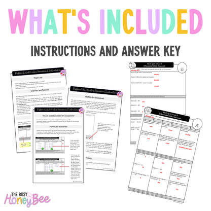 Multi Age 3-6 Year B Differentiated NSW Maths Assessment Unit 9