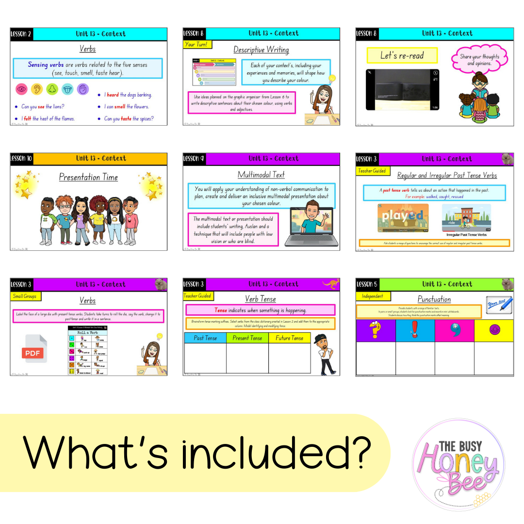 Multi-Age K-2 Year A Unit 13: Context English Teaching Slides