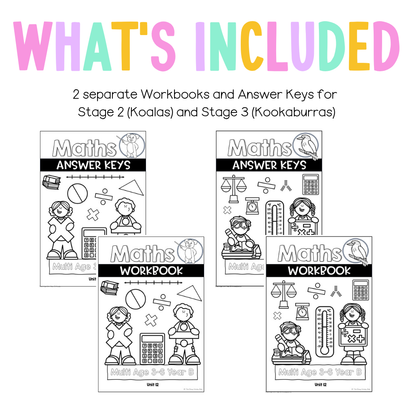 Multi Age 3-6 Year B NSW Maths Worksheets Unit 12