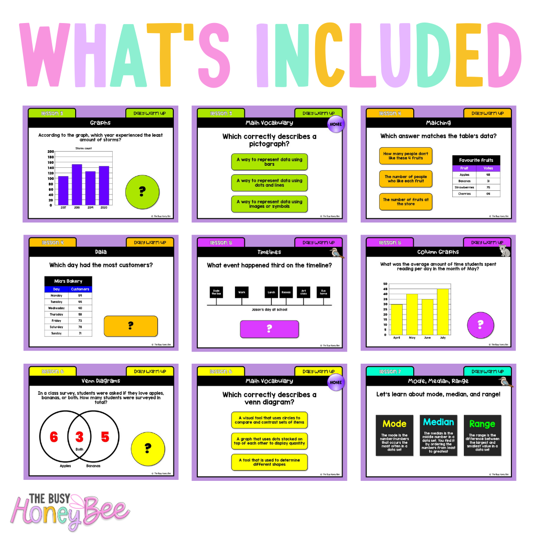 Multi Age 3-6 Year A Australian | NSW Math Daily Review | Warm-Up Term 1 Mega Bundle