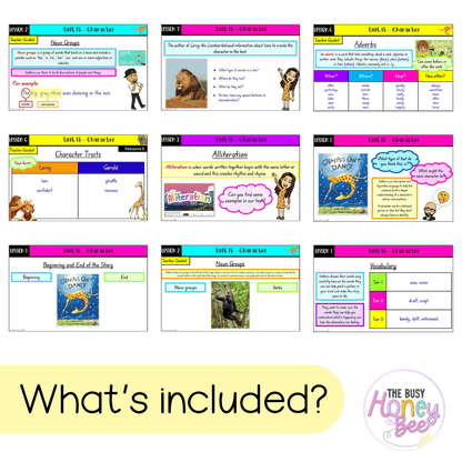 Multi Age K-2 Year A Term 3 English Teaching Slides Mega Bundle