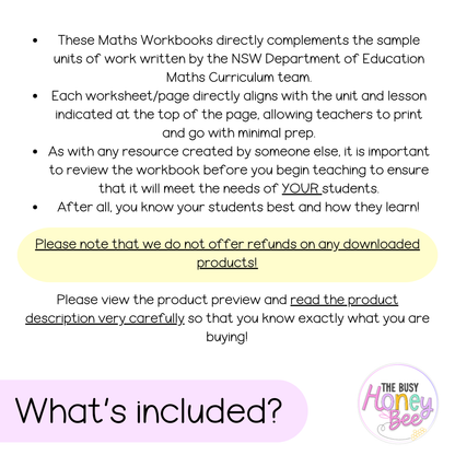 Early Stage 1 NSW Maths Workbook ULTIMATE Mega Bundle