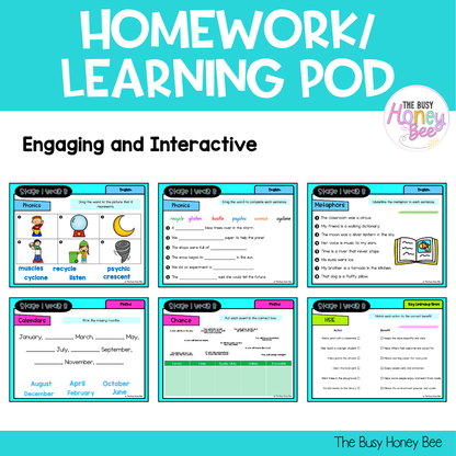 Stage 1 Year B Homework/Learning Pod 38