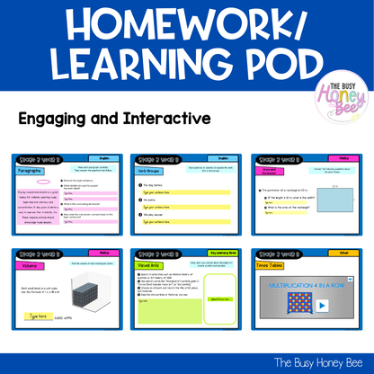 Stage 3 Year B Homework/Learning Pod 37