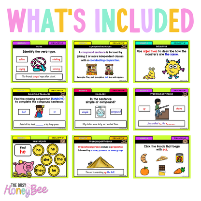 Multi Age K-2 Year B Ultimate English Australian | NSW English Daily Review | Warm-Up Mega Bundle